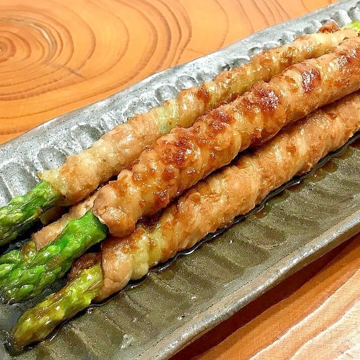 簡単!肉巻きアスパラのしょうが焼き
